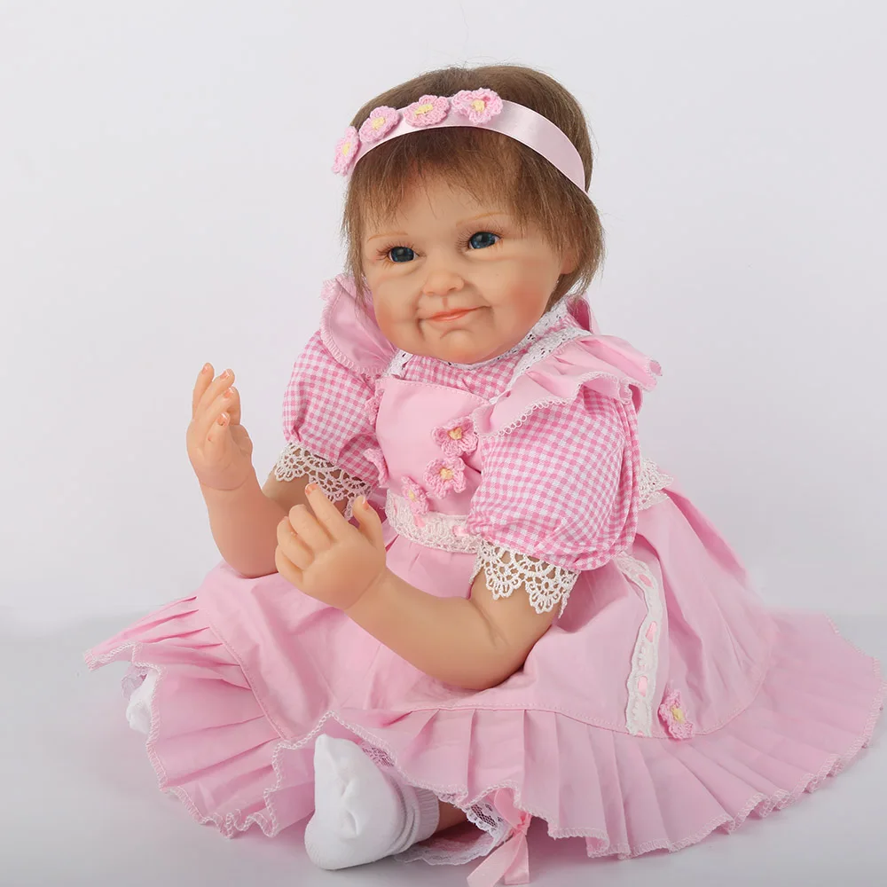 22 дюймов 55 см ручной работы силиконовые Reborn baby Soft Touch реалистичные куклы Младенцы