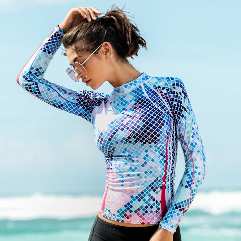 SBART 2017 женский купальник с разрезом уличная куртка для серфинга солнцезащитные