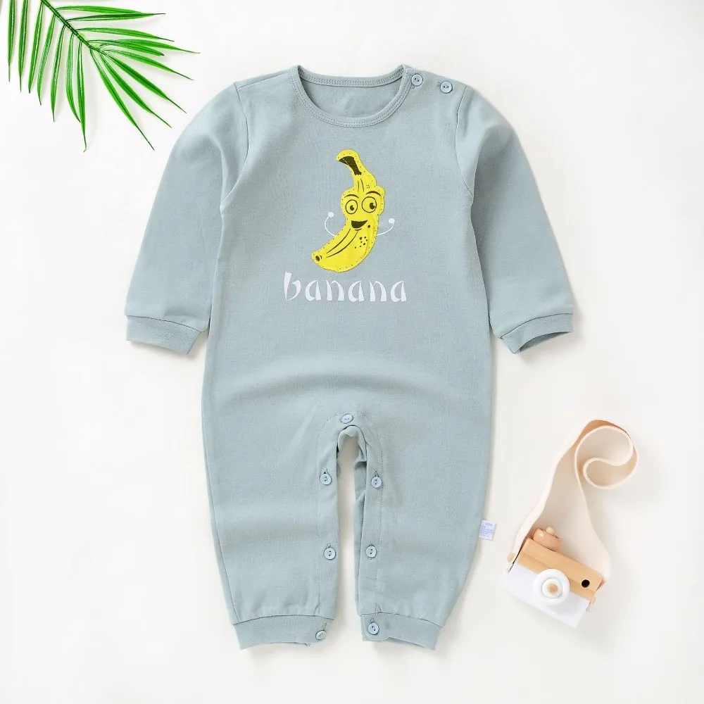 Autumn and winter Newborn Boys Girls long sleeved baby Jumpsuit climbing clothes Pure cotton romper | Мать и ребенок