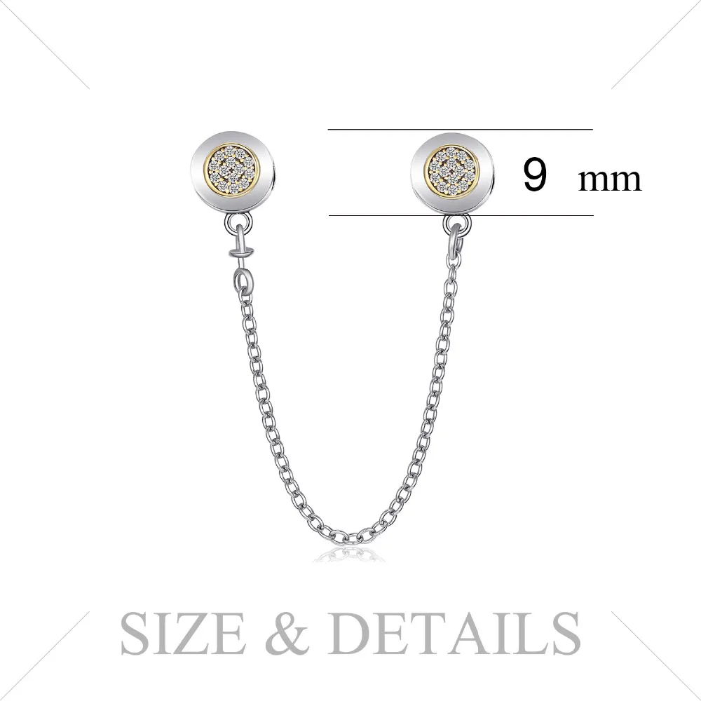Jewelrypalace 925 пробы Серебряная сигнальная безопасная цепочка для матери и дочери