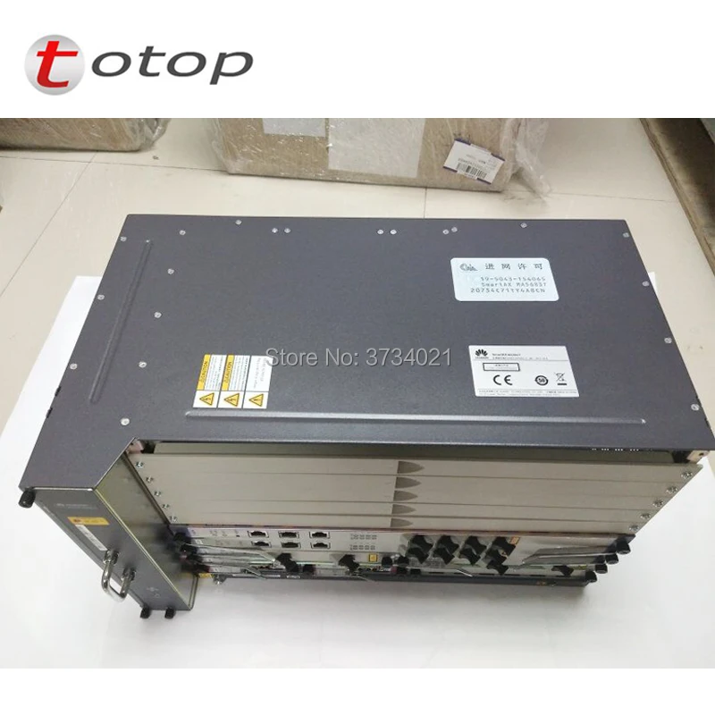 Huawei MA5683T 19 дюймов GPON OLT оборудование 10GE по восходящей линии с 2 * SCUN + X2CS gicf PRTE GPFD 16