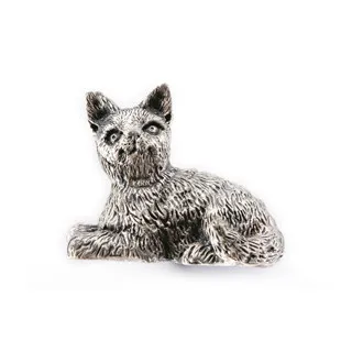 Креативный дизайн кошки ручка выдвижного ящика тянуть антикварные серебряные