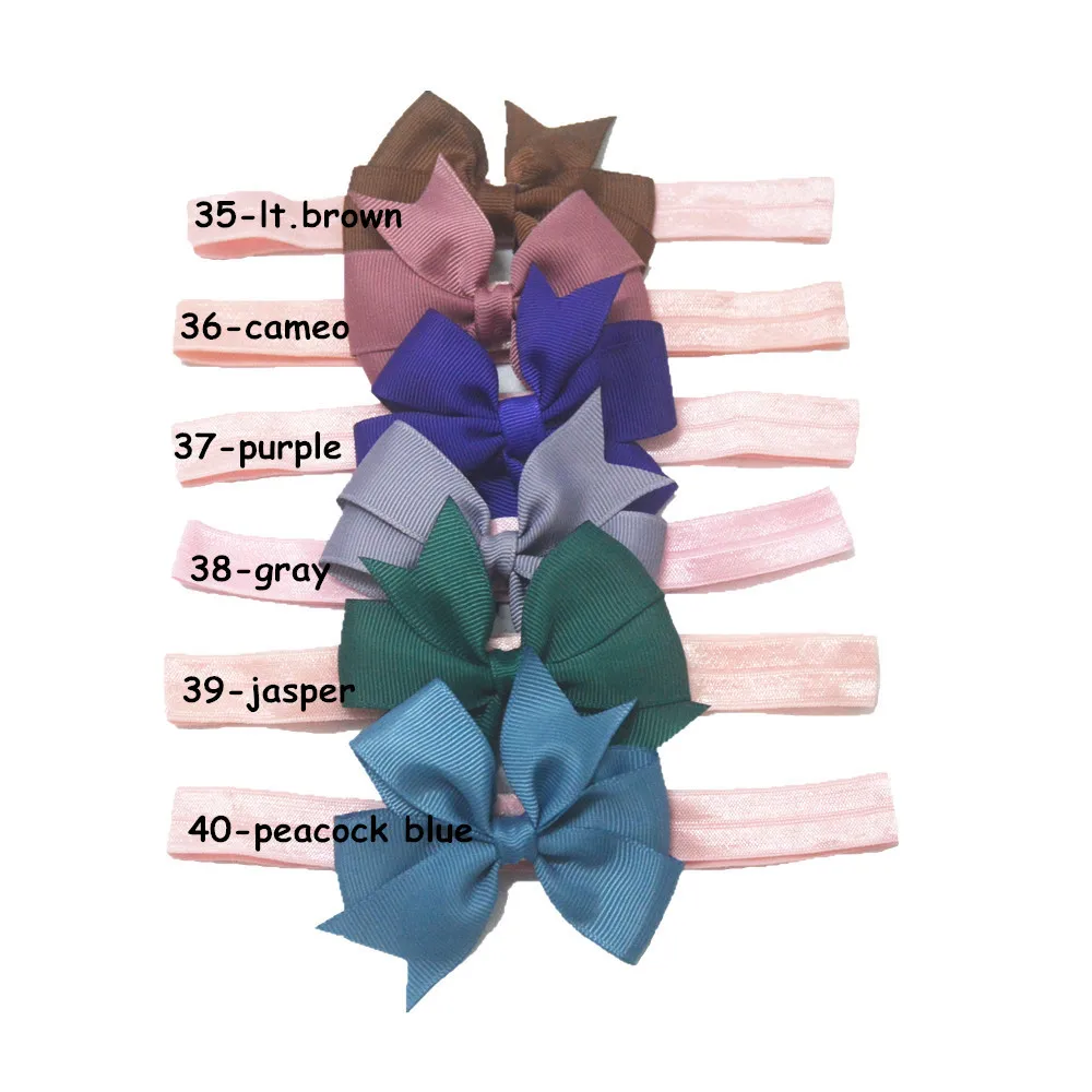 Бесплатная доставка 10 шт./лот 8 см лента в рубчик бант из ленты эластичные