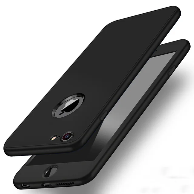 Black Ударопрочный защитный мягкий чехол для iPhone 5 5S SE бампер на 360 градусов на 5S, силиконовый чехол для телефона из ТПУ, чехол на заднюю панель 5 S 5,0" - Цвет: Black