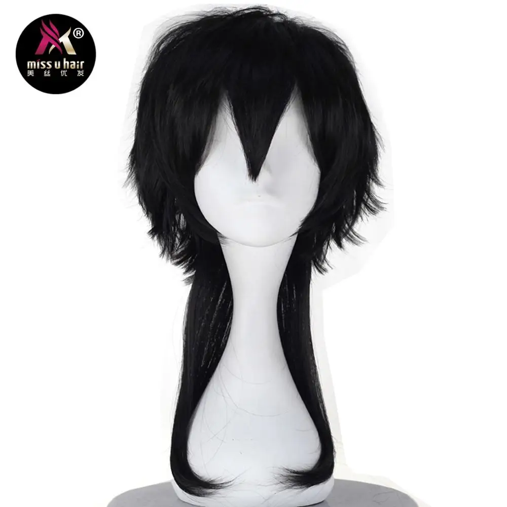 C206-A01 Miss U Hair Girl Синтетические длинные завитые розовые черные Серебристые серые цвета игры Косплей Полный парик для взрослых Хэллоуин вечерние ролевые волосы - Цвет: C206-A01