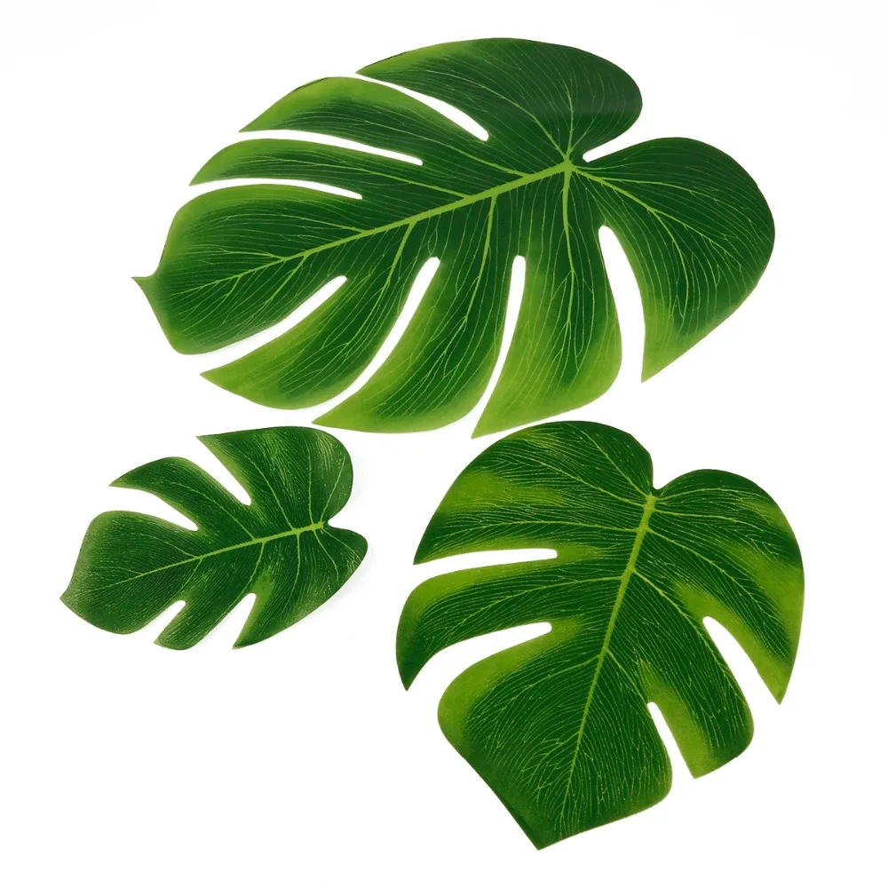 12 шт./лот летние тропические праздничные искусственные Пальмовые Листья