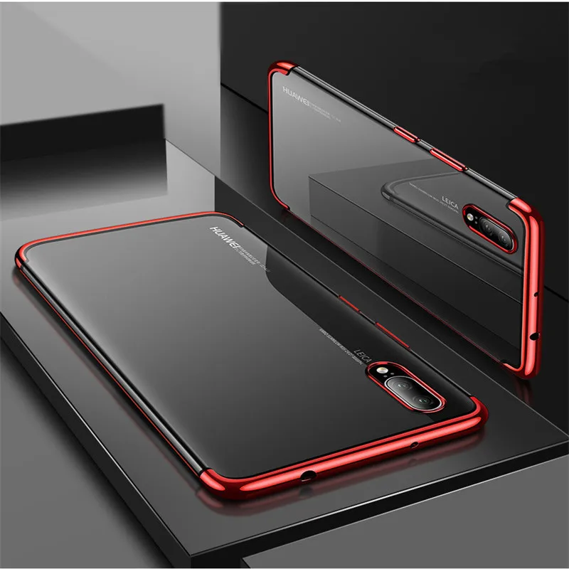 Силиконовый мягкий прозрачный чехол Bosilang из ТПУ для Huawei p20 pro защитный с покрытием