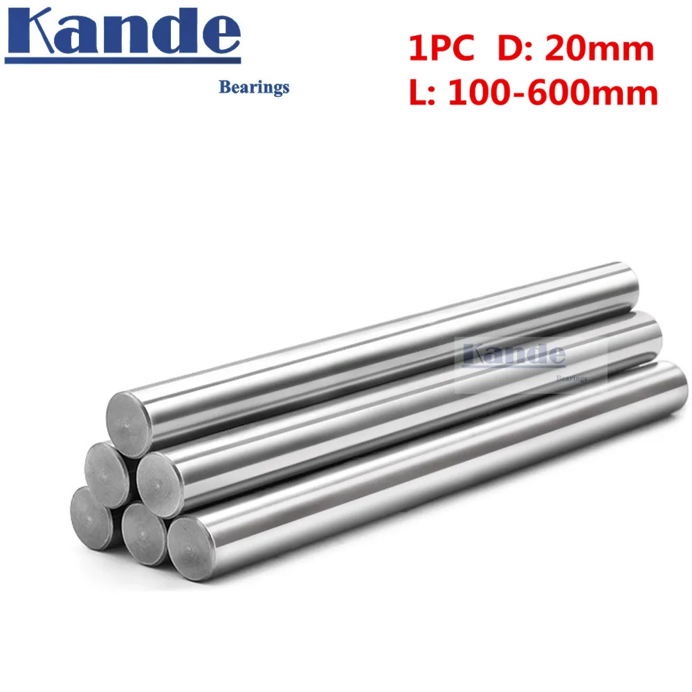 

1pc d:20mm 100mm 3D printer rod shaft 20mm linear shaft 100mm chrome plated rod shaft CNC parts