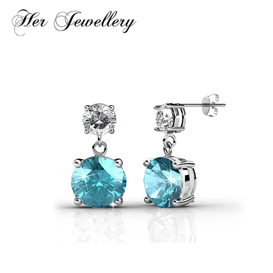 Ее ювелирные изделия 7 цветов серьги модные для вечерние девушки сделаны с