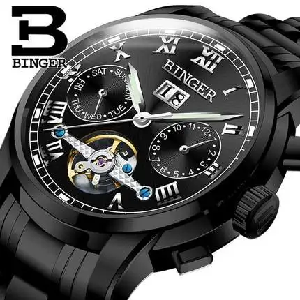 Часы Мужские автоматические механические швейцарские Брендовые мужские часы t