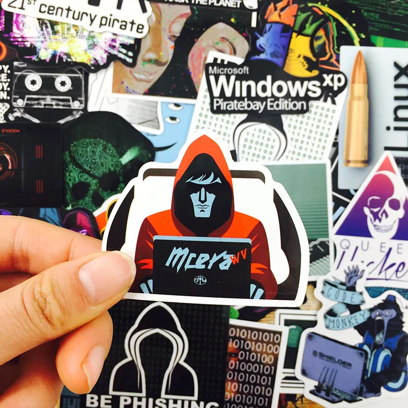 50 шт./лот программируемая наклейка для хакеров Geek | Игрушки и хобби