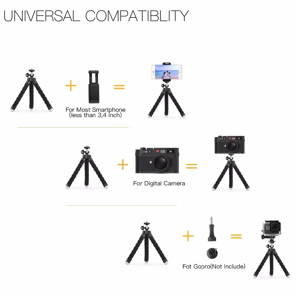 DUSZAKE гибкий мини штатив Gorillapod для телефона камера iPhone Xiaomi аксессуары камеры