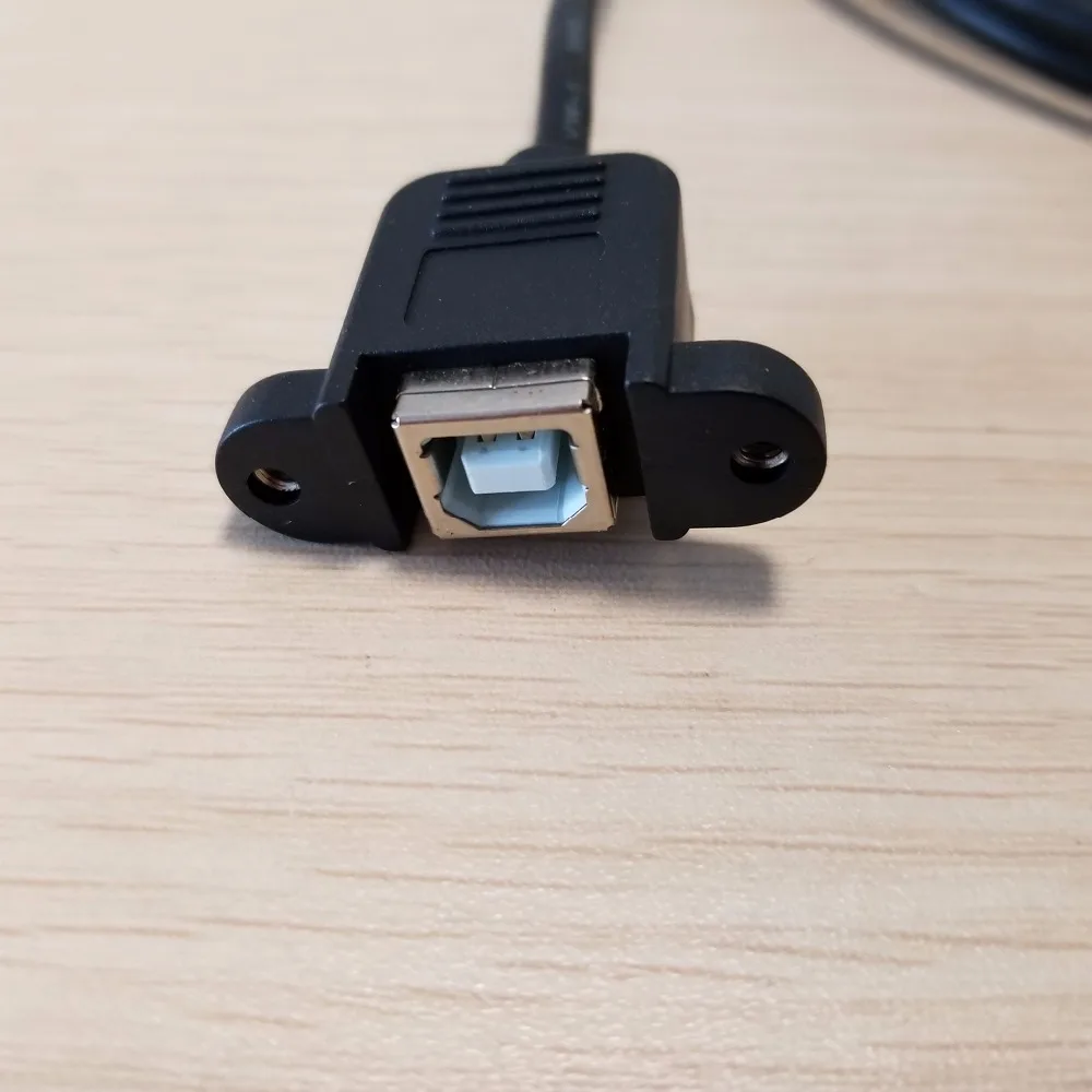 100 шт./лот 90 градусов USB 2 0 type B кабель для передачи данных с разъемом Папа мама