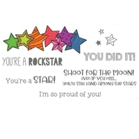 you are a star transparent clear silicone stamp set for diy scrapbookingphoto album cards making christmas decor clear stamp