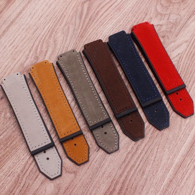 Watch accessories Matte leather watch strap For HUBLOT Hublot Big Bang Silicone strap Men's Women's Watch band