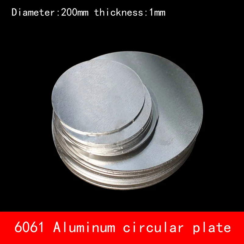 

Diameter 200mm*1mm circular round Aluminum plate 1mm thickness D200X1MM custom made CNC laser cutting