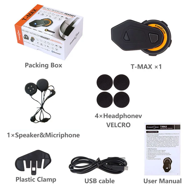 FreedConn Max шлем гарнитура FM Bluetooth 4,1 мотоциклетный шлем домофон гарнитура мягкий микрофон для полнолицевого шлема