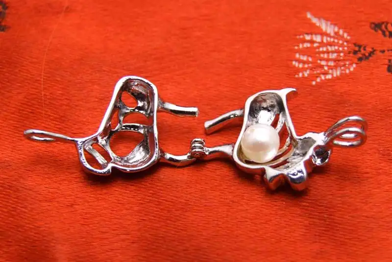 Подвеска Qingmos в подарочной коробке натуральная устричная подвеска с жемчугом