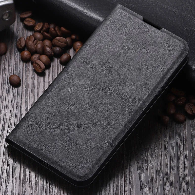 Черный Винтажный чехол-книжка из искусственной кожи для xiaomi Red mi 8, 8A, K20, K30, mi Max 3, 2, 6, 6A, 7, 7A, Note 7, 8 Pro, чехлы для телефонов с подставкой, бумажником и отделением для карт - Цвет: Черный