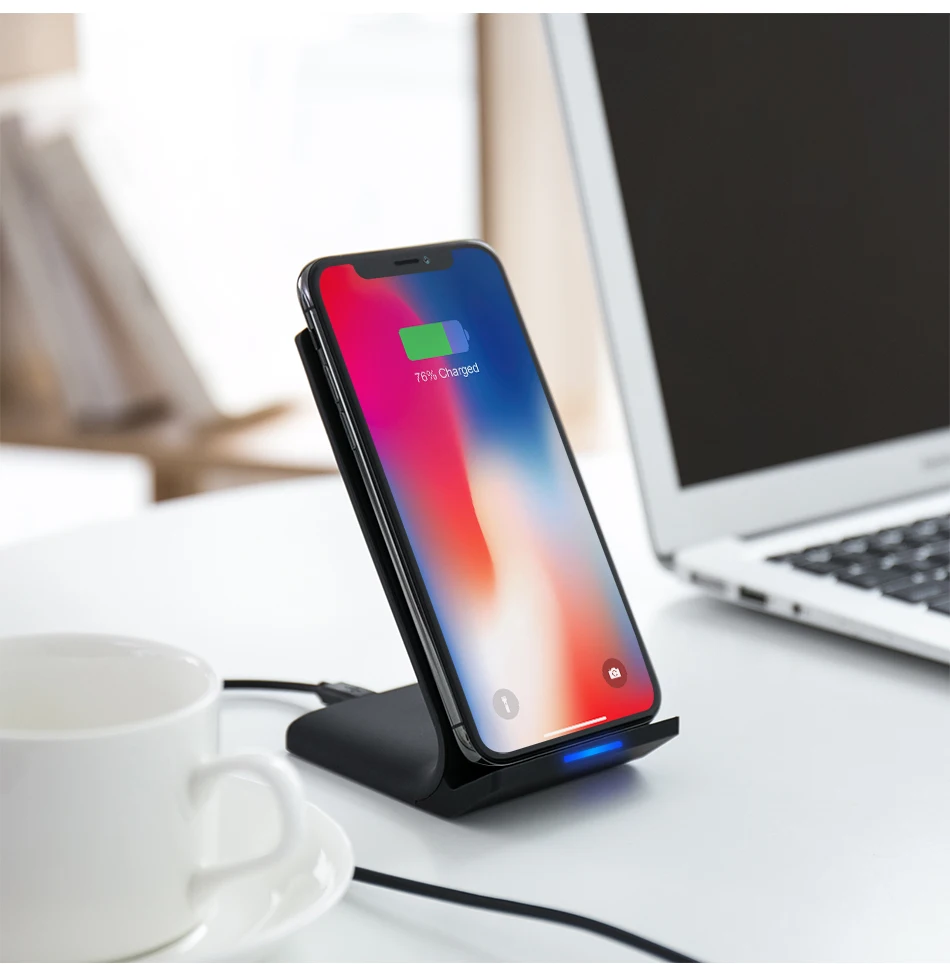 RAXFLY Беспроводное зарядное устройство для iPhone XS Max XR XS X 8 10 Вт Qi быстрое зарядное устройство для Samsung S9 S8 плюс S7 S6 край Быстрая зарядка Pad Pod Support беспроводная зарядка безпроводная зарядка