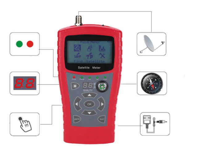 SF 760 спутниковый искатель Поддержка DVB S S2 без аккумулятора внутри s power bank SF760 710