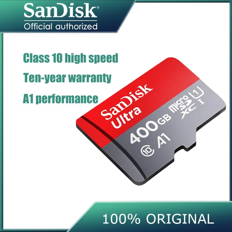 Sandisk 16 ГБ 32 micro sd карта 64 Гб 128 памяти cartao de memoria 200 256 класс 10 400 tf с адаптером|Карты