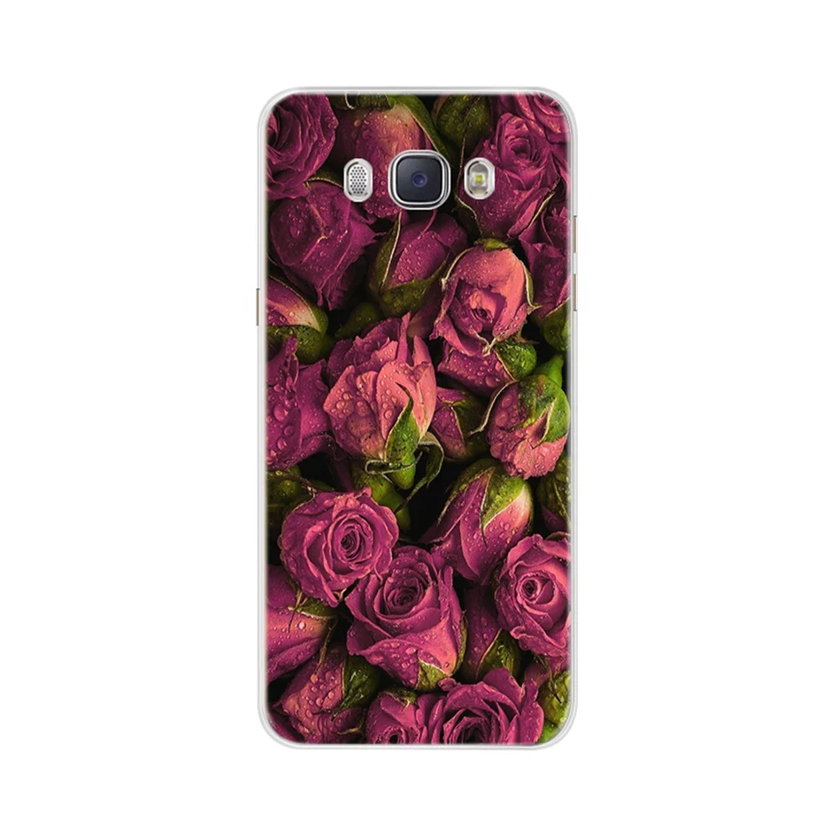 Чехол для Samsung Galaxy J5, чехол для J510 J510F, чехол с цветочным рисунком, защитный чехол для телефона, чехол для Samsung J5