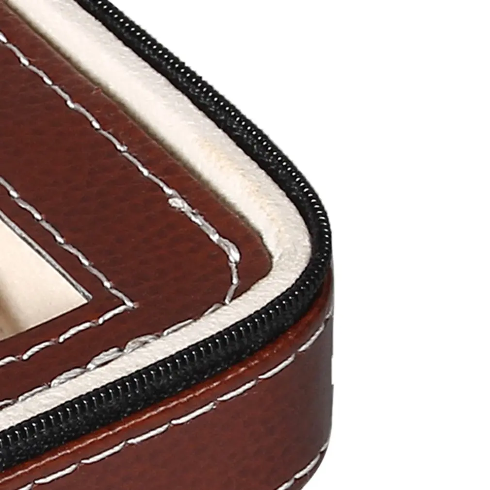 8 сетки из искусственной кожи часы коробка для хранения показ контейнер