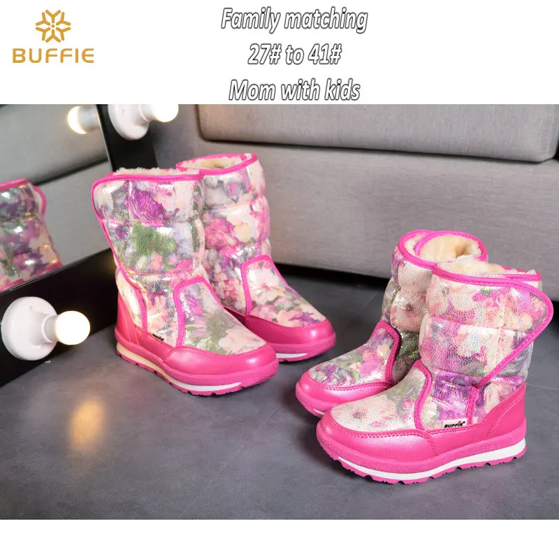 Женские розовые ботинки большого размера Большая распродажа женская зимняя