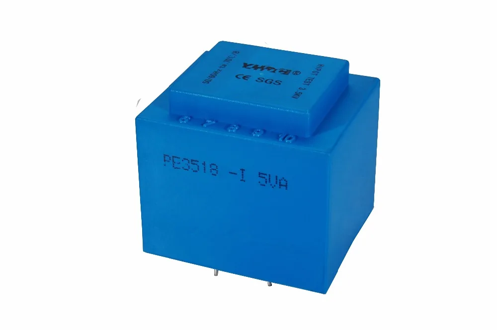 Инкапсулированный трансформатор YHDC PE3518-I Power 5VA 230 В/2*7 5 в для изоляционного