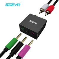 bi directional 5 1 audio converter game console adapter2 rca to 3 5mm co convert rca plugs to a single 18 for microphoneheadse