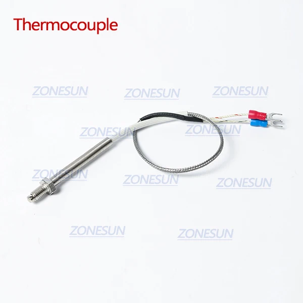 1pcs Thermocouple ZONESUN машина для горячего тиснения фольгой аксессуар Запасные Части положение держатель рулона фольги держатель Т-образной паз верстак нагревательный элемент - Цвет: 1pcs Thermocouple