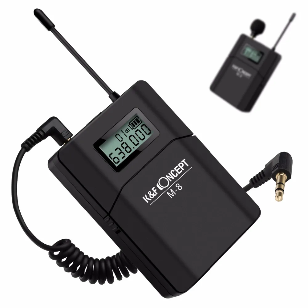 Беспроводной петличный микрофон Moveski 70M UHF приемник + передатчик запись радио