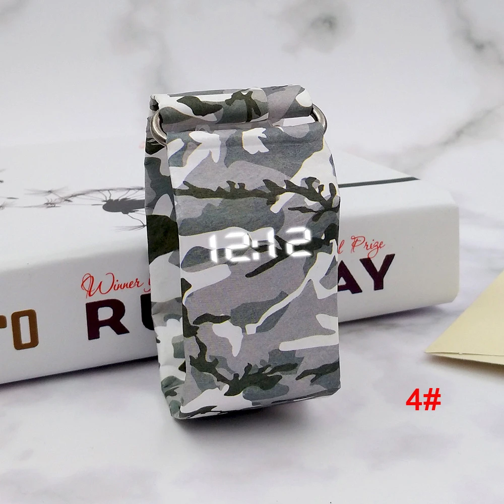 Новинка 2020 часы с газетами популярные мужские и женские со светодиодной