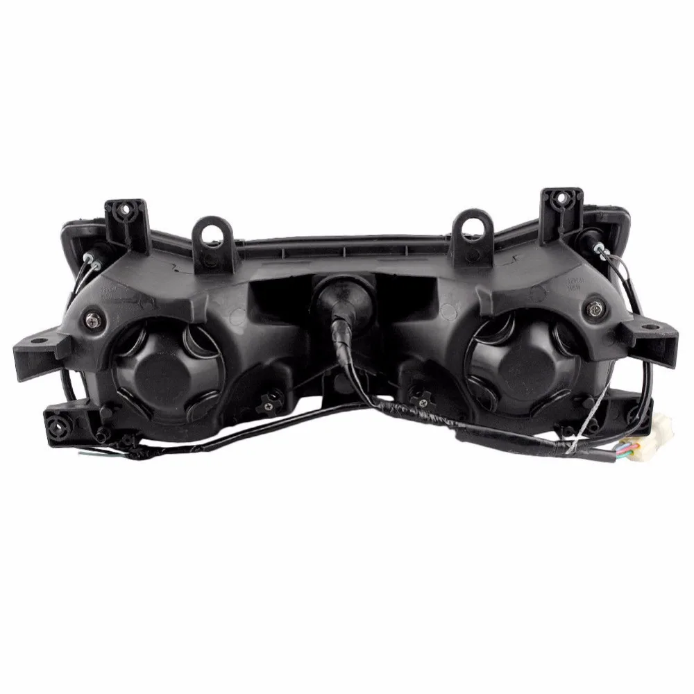 Для 03-04 Kawasaki Ninja ZX-6R ZX6R мотоцикл спереди головной светильник светодиодные противотуманные лампы фары в сборе 2003-2004