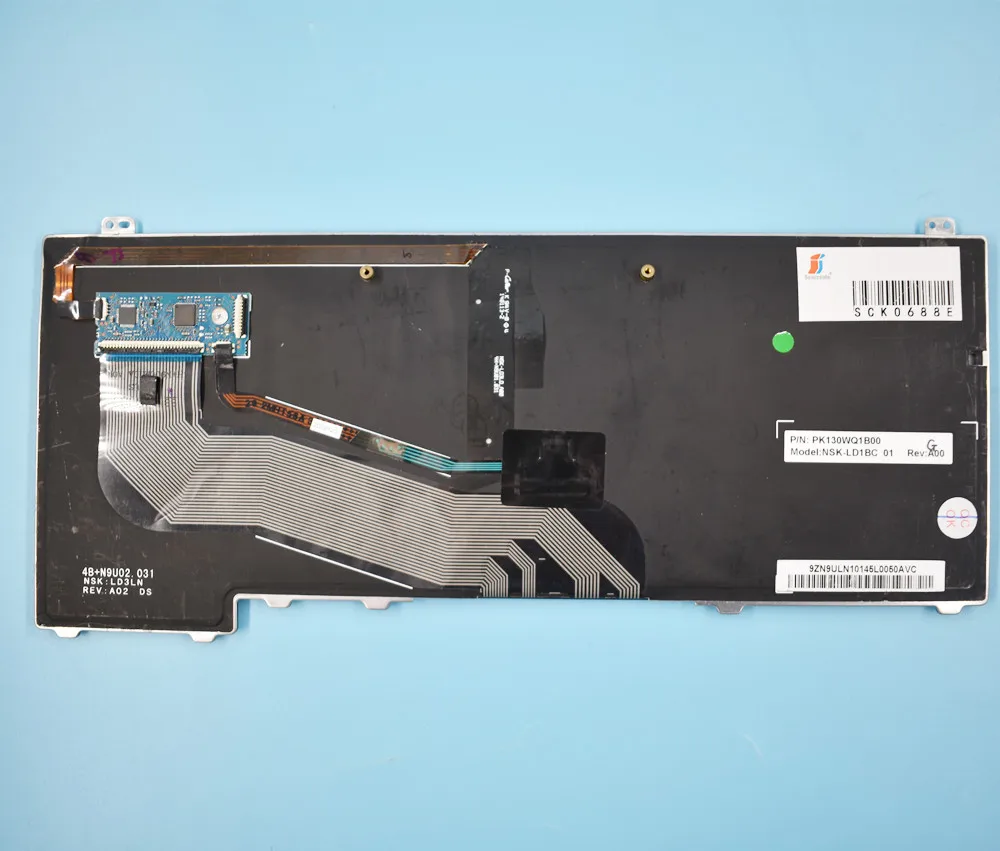 Черная клавиатура для ноутбука Dell Latitude E5440 с указкой и подсветкой бесплатная