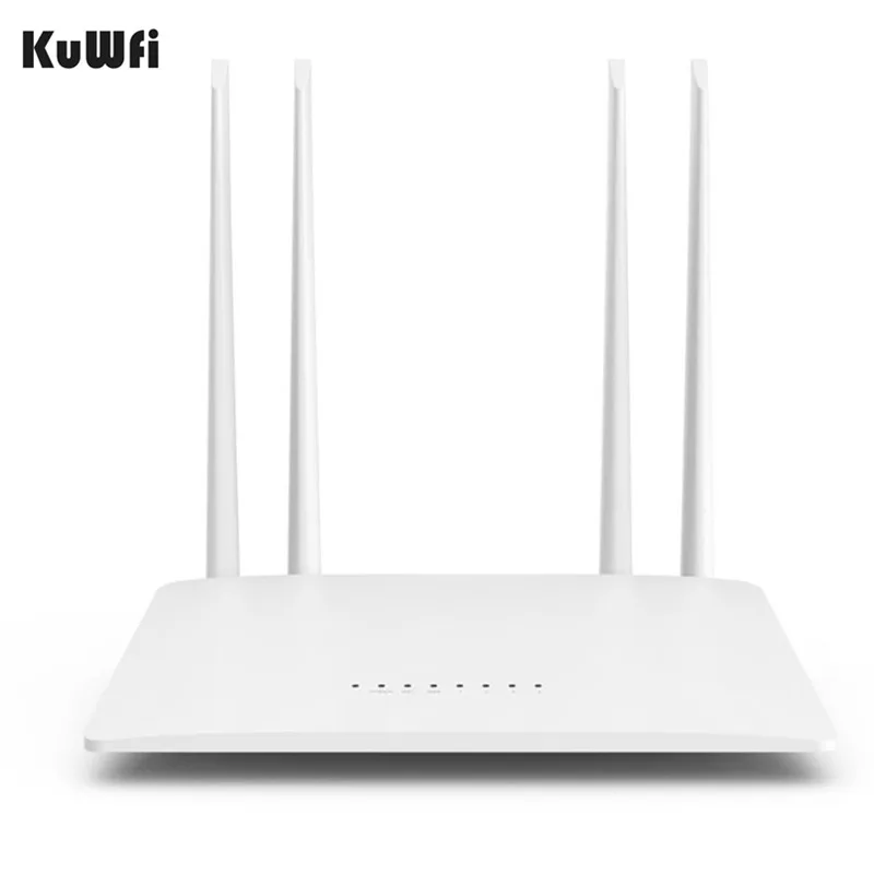 KuWfi 300Mbps Wireless Router 2.4G High-Speed Home Wifi Repeater /AP With 4*5dBi&ampAntennas Support 32 Devices | Компьютеры и офис