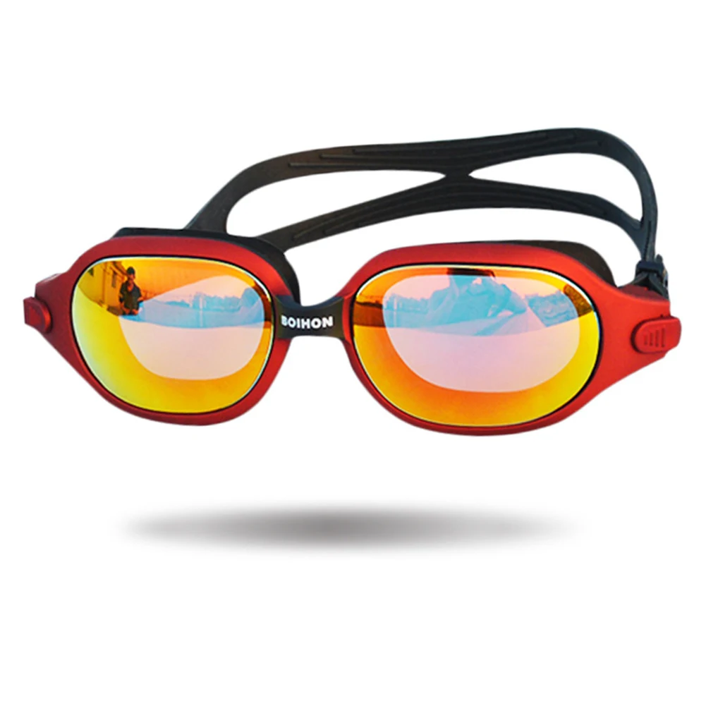 Унисекс Женщины Мужчины Анти туман плавать очки Плоские линзы для плавания|Очки