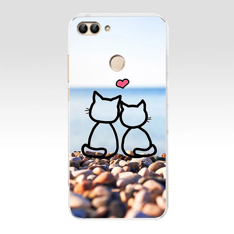 5 N huawei P Smart чехол TPU Мягкий силиконовый прозрачный чехол для телефона huawei P Smart Cover FIG-LX1 Enjoy 7S Чехол - Цвет: 5