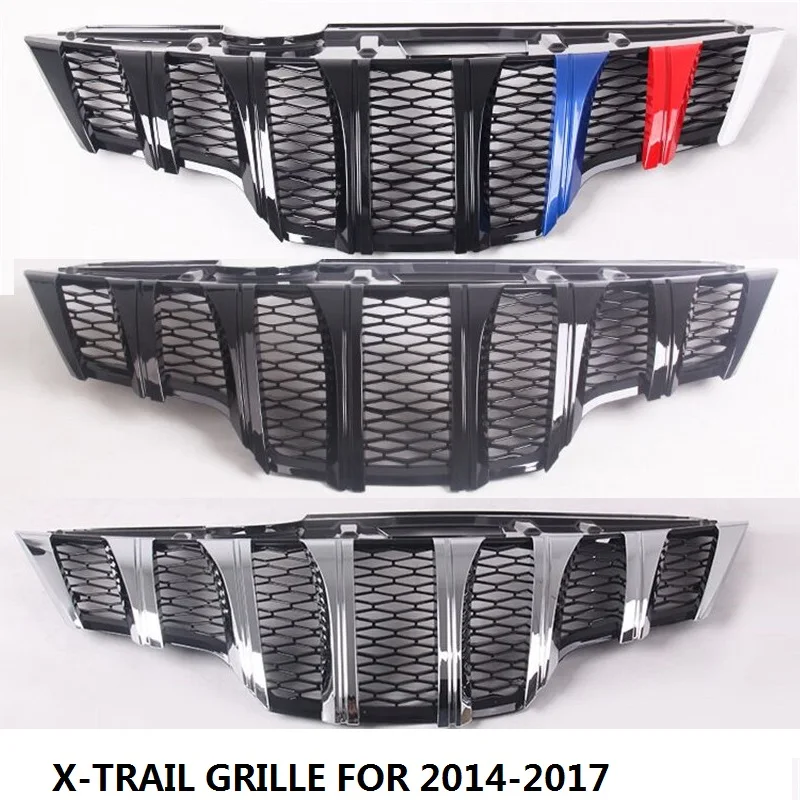 CITYCARAUTO HIGH QUALITY FRONT MASK RACING GRILL GRILLS FIT FOR NISSAN X-TRAIL XTRAIL T32 2014-2018 ABS GRILLE AUTO ACCESSORIES |