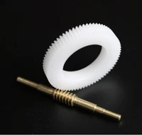 20setslot 0 5m 71teeth 171 nylon worm gear copper worm rod diy toy parts gear inner hole21 8mm