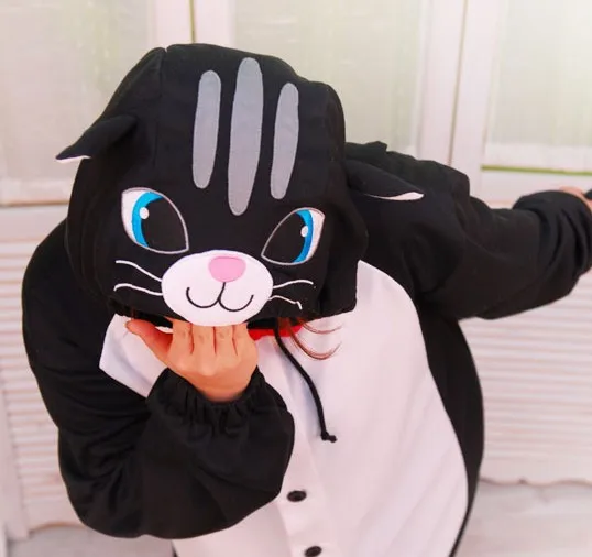 Бесплатная доставка животное черная кошка Костюмы для косплея Одна деталь с