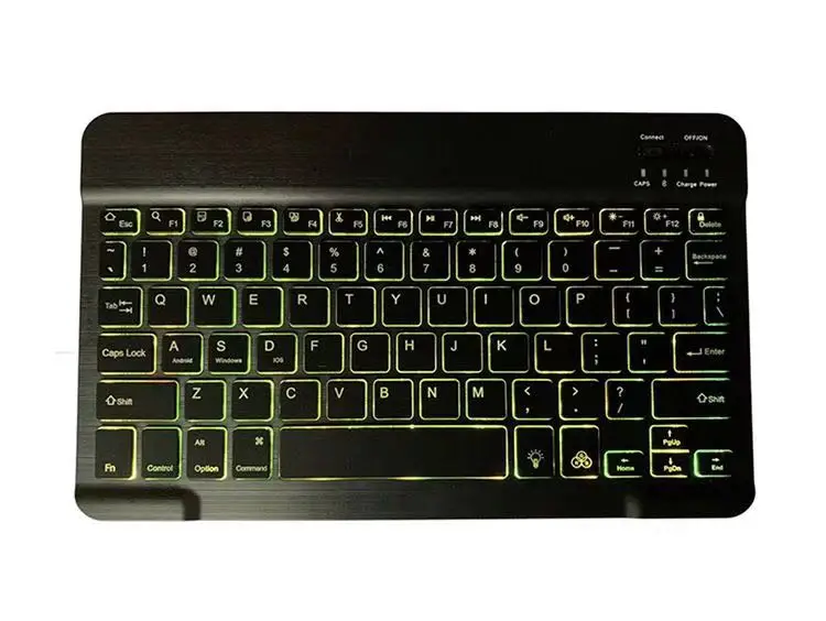 Only Black Keyboard Чехол-клавиатура с подсветкой для samsung Galaxy Tab S5e 10,5 чехол T720 T725 SM-T720 чехол Съемная Bluetooth клавиатура кожаный чехол - Цвет: Only Black Keyboard