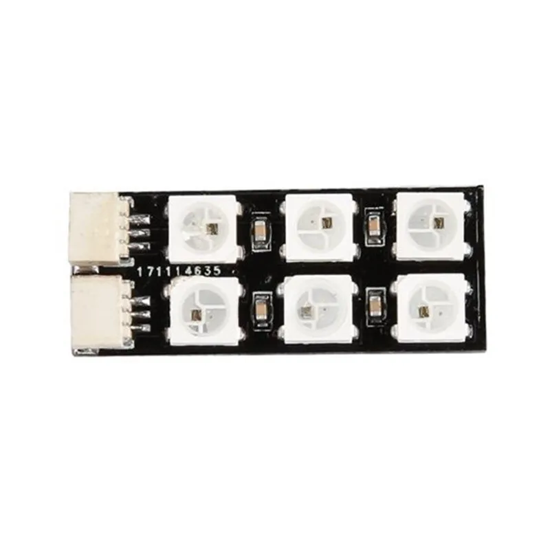 4 PCS Dual Row 6 Bits WS2812B RGB5050 Night LED Trip Programmer by Betaflight for DIY RC Drone Multicopter Parts | Игрушки и хобби