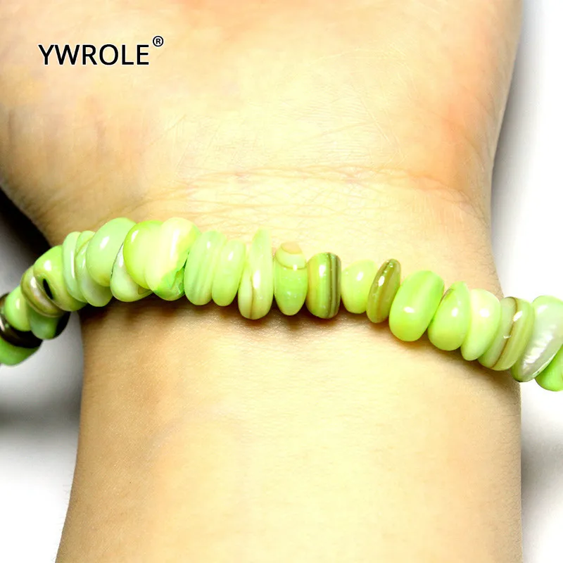 5-8 мм яблоко зеленая гравийная форма краситель натуральный корпус камень бусины