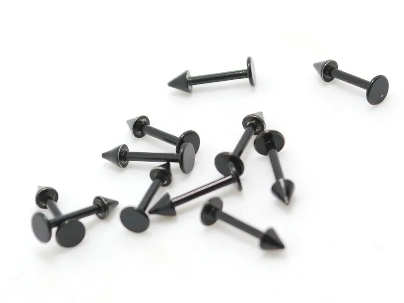 10 шт. черное кольцо для губ | Украшения и аксессуары