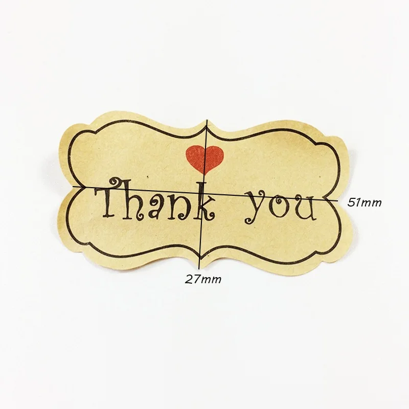 80 Pcs/lot Vintage Thank You With Red Heart Sealing Paste DIY Gift Wrap Decorative Stickers Wedding Packaging Label Party|stickers cute|stickers