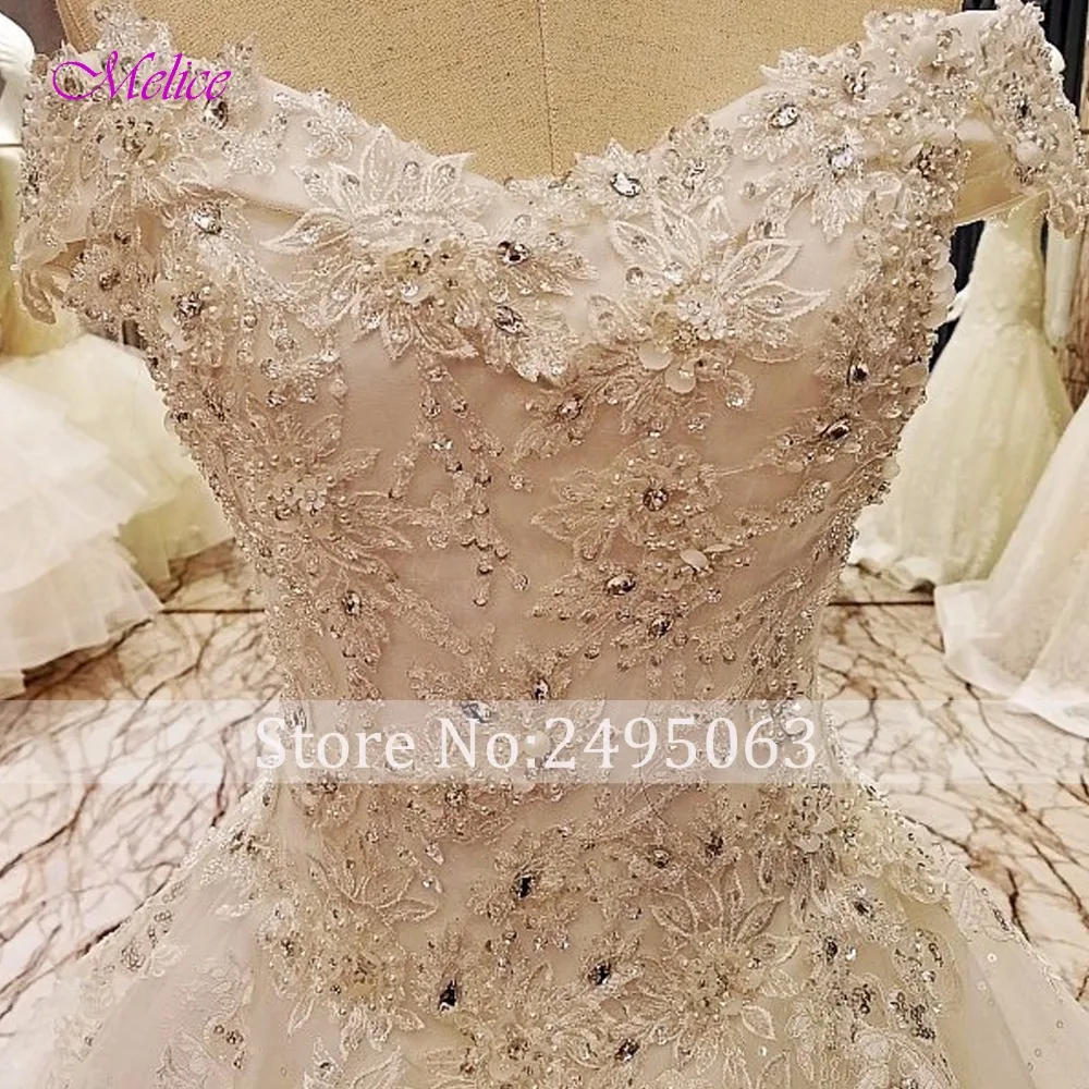 Свадебное платье без бретелек Fmogl Vestido de Noiva кружевное ТРАПЕЦИЕВИДНОЕ ПЛАТЬЕ с