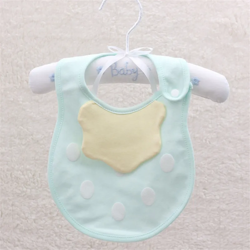 light green Детские нагрудники клубника хлопок водонепроницаемый Baberos Bebes бандана нагрудник полотенце 2 слоя малыш Ланч нагрудник Полотенце Отрыжка Ткань для От 0 до 3 лет - Цвет: light green