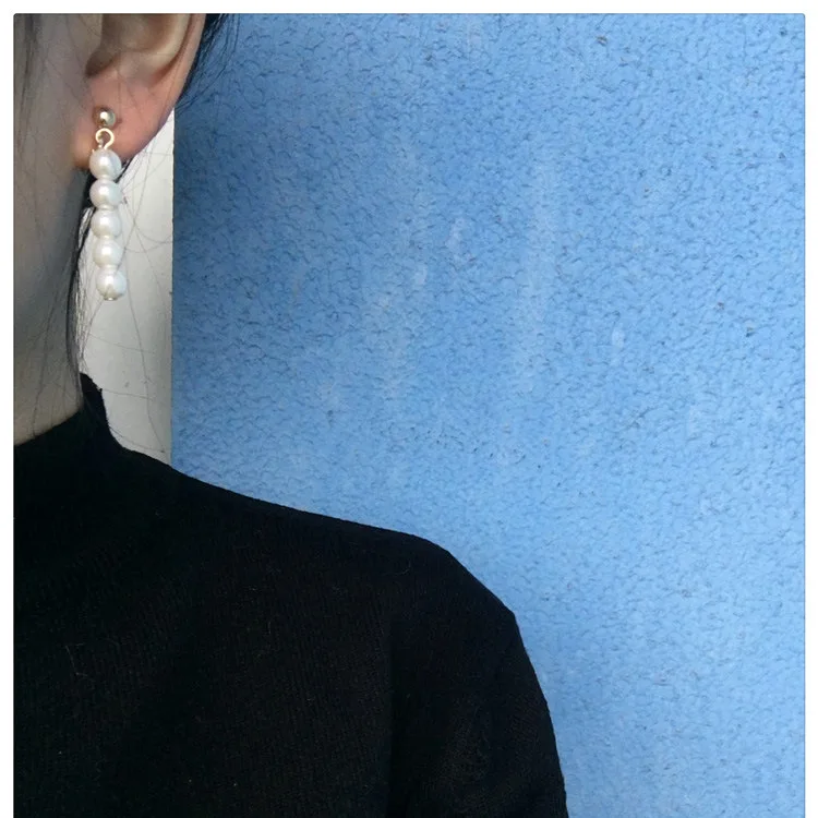 Женские серьги с бусинами и жемчужинами подарок на день рождения|earring female|fashion pearl